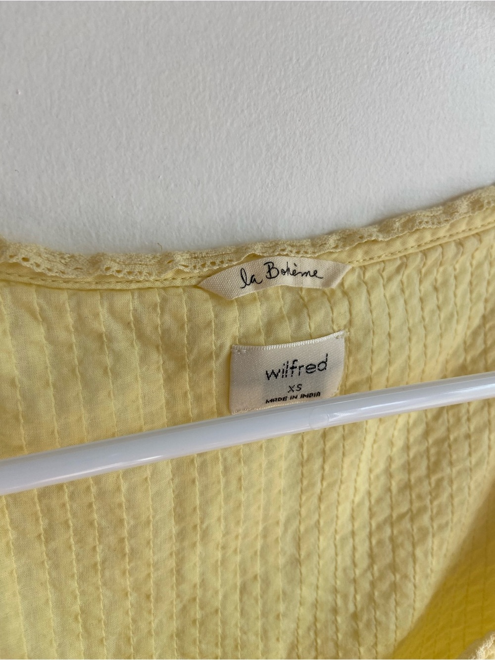 Yellow Aritzia Ruffled Top - Picture 5 of 9